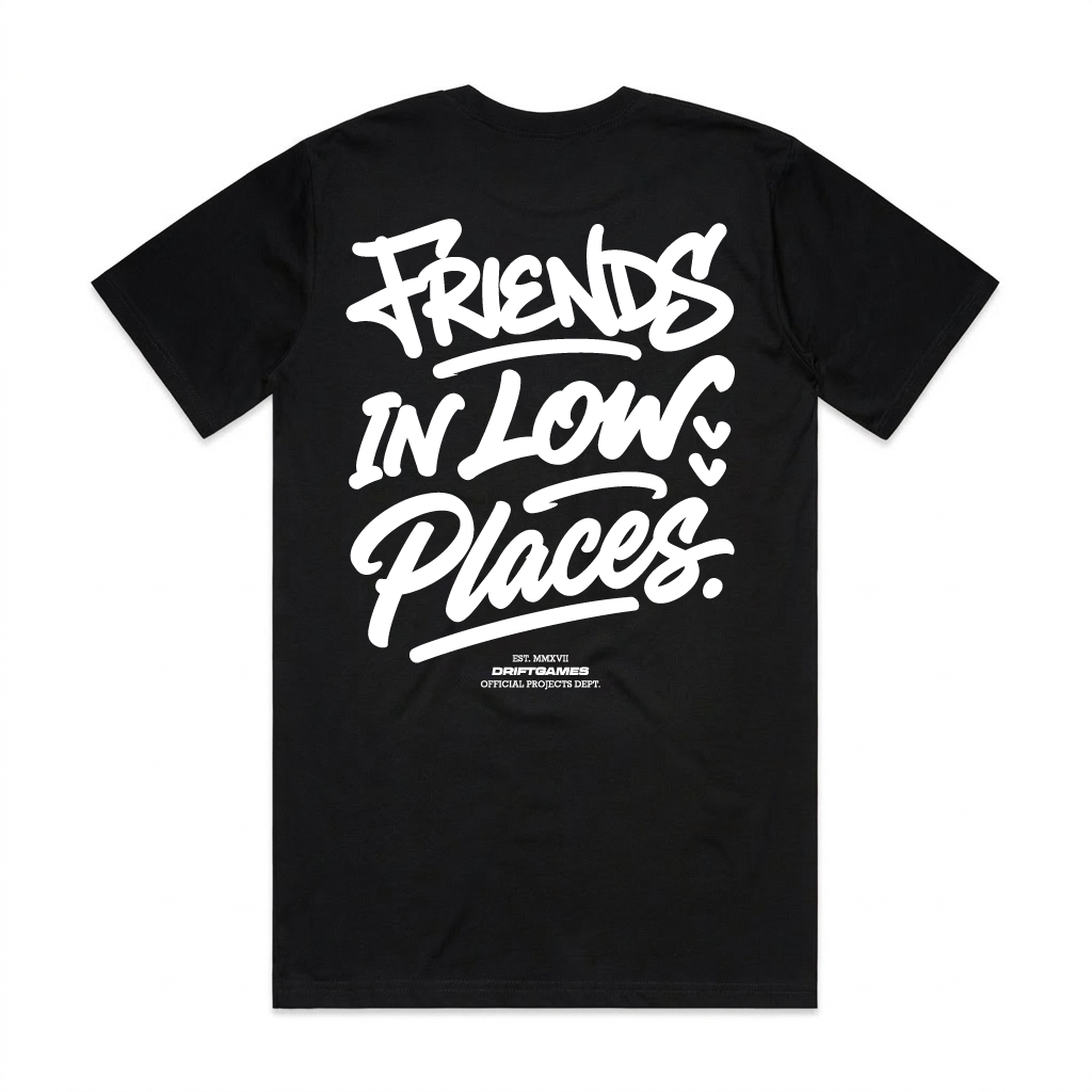 Friends in Low Places Black Tee
