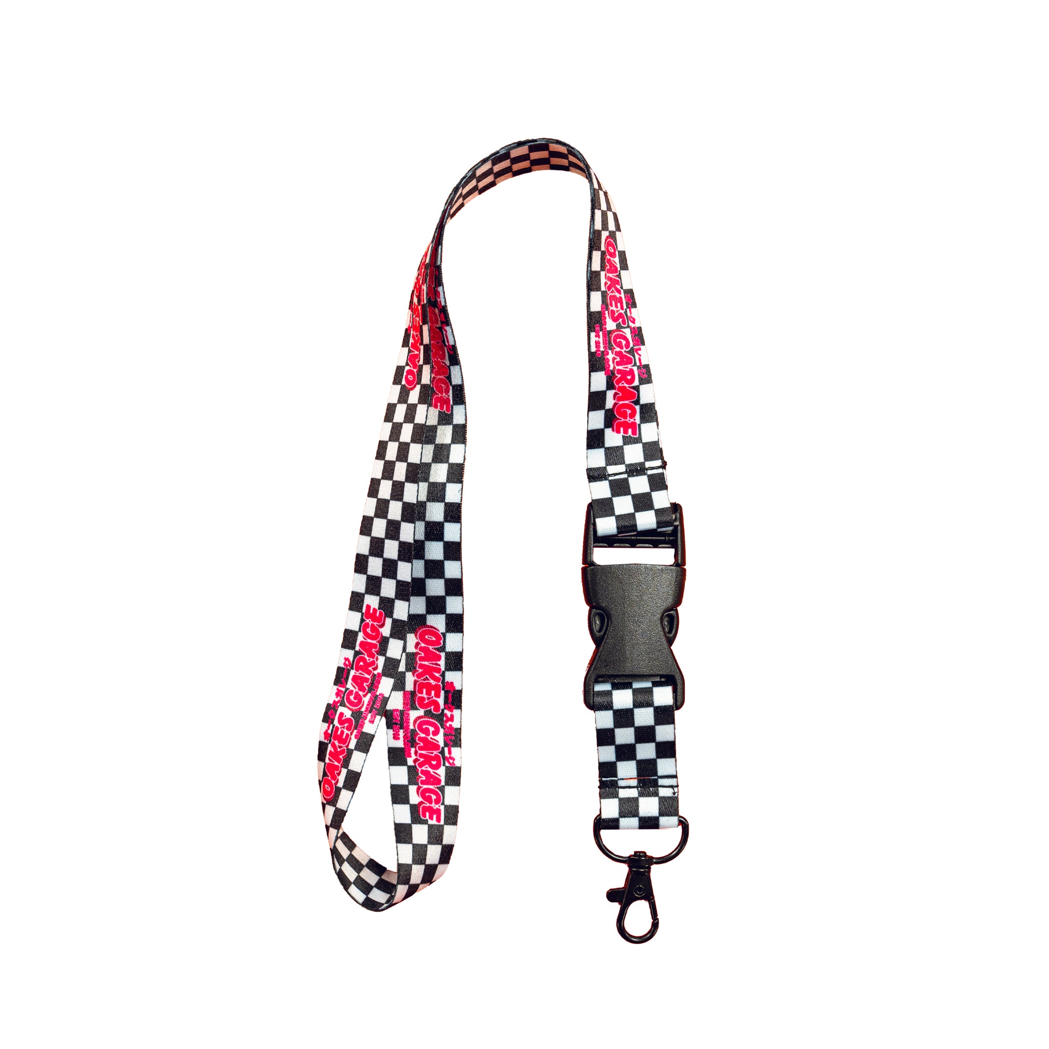 Oakes Garage - Checkered Lanyard