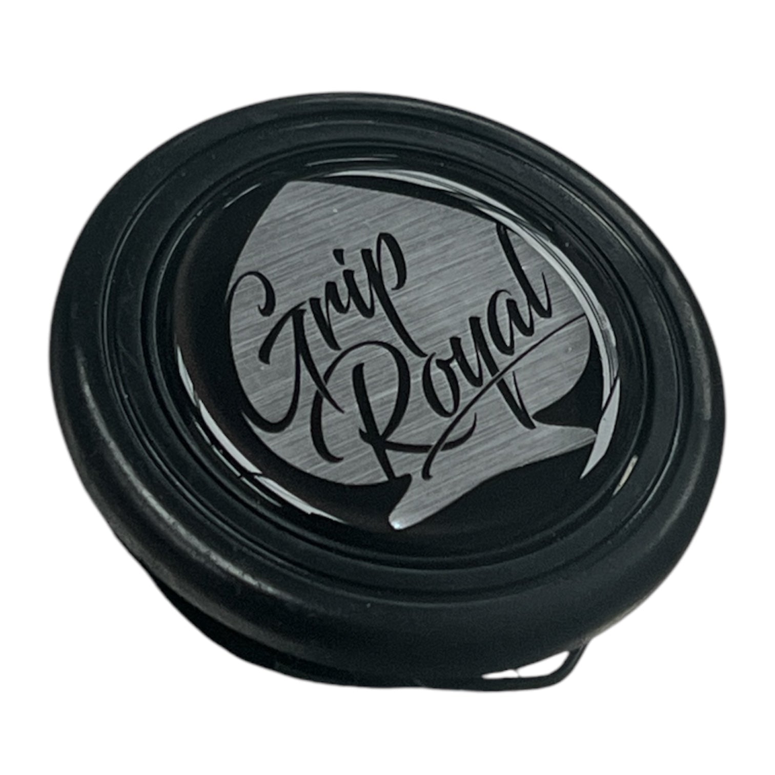 Grip Royal Horn Button - Silver Spade