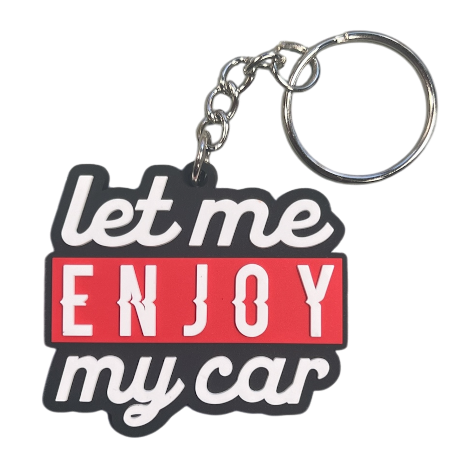 Let Me Enjoy My Car Rubber Keyring