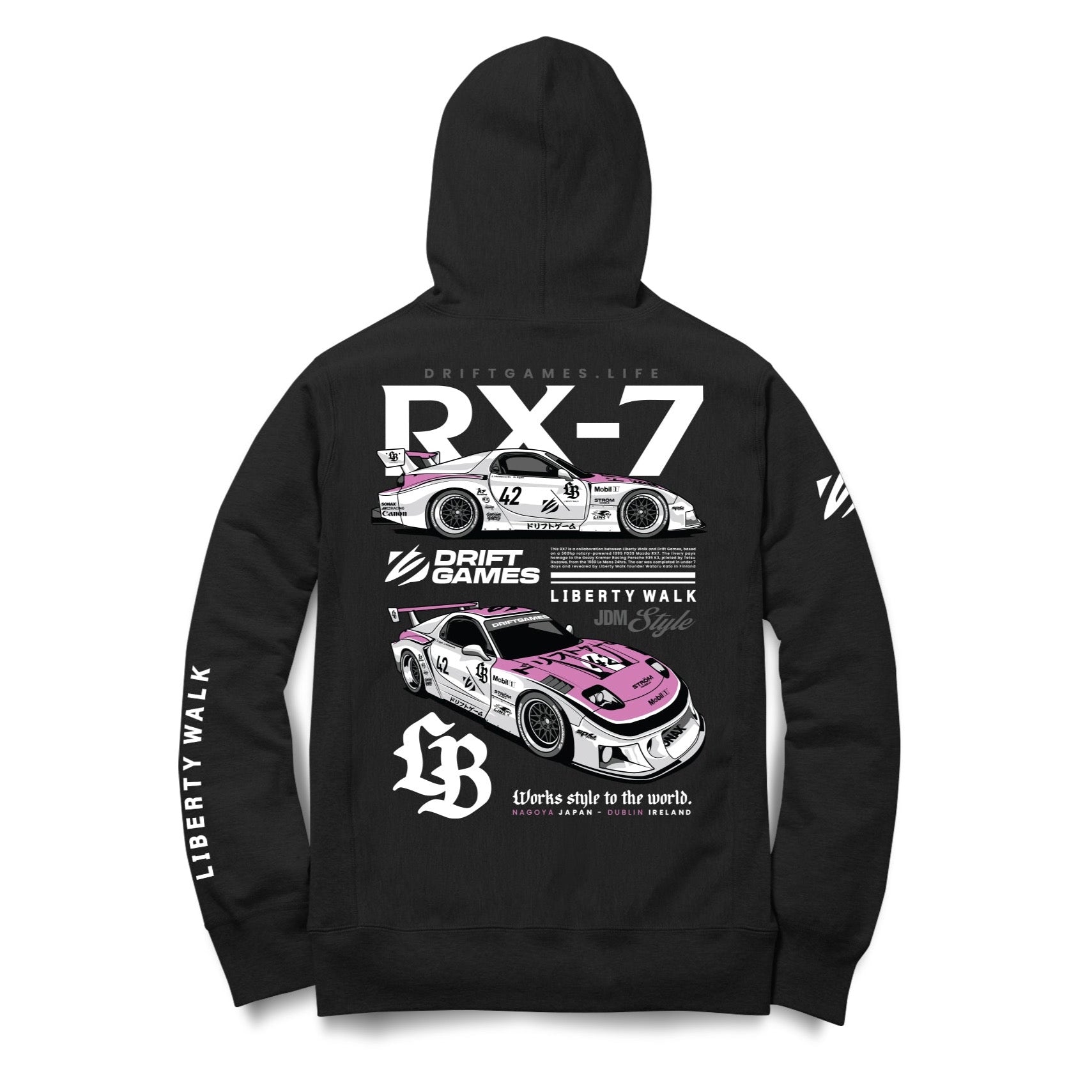 Liberty Walk x Drift Games RX7 Hoody