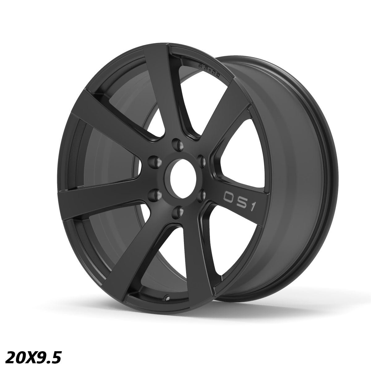 STROM OS1 Full Satin Black 20x9.5 6x114.3 ET15