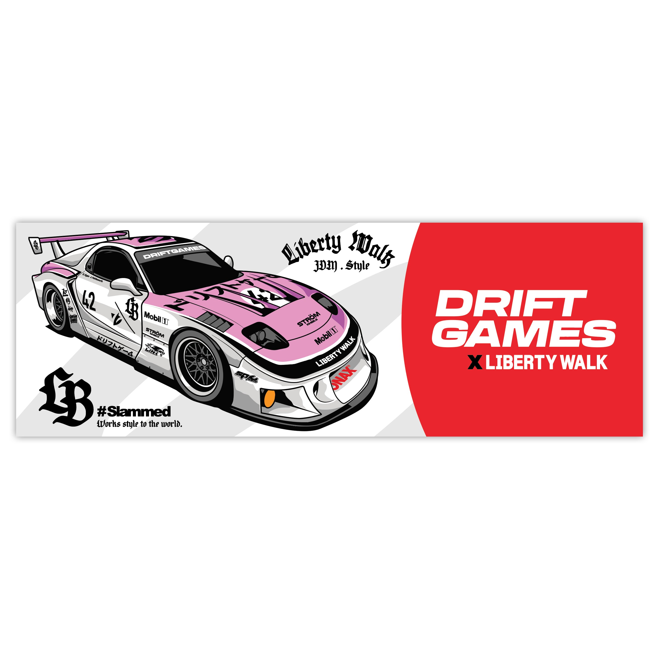 Liberty Walk x Drift Games RX7 Slap Sticker