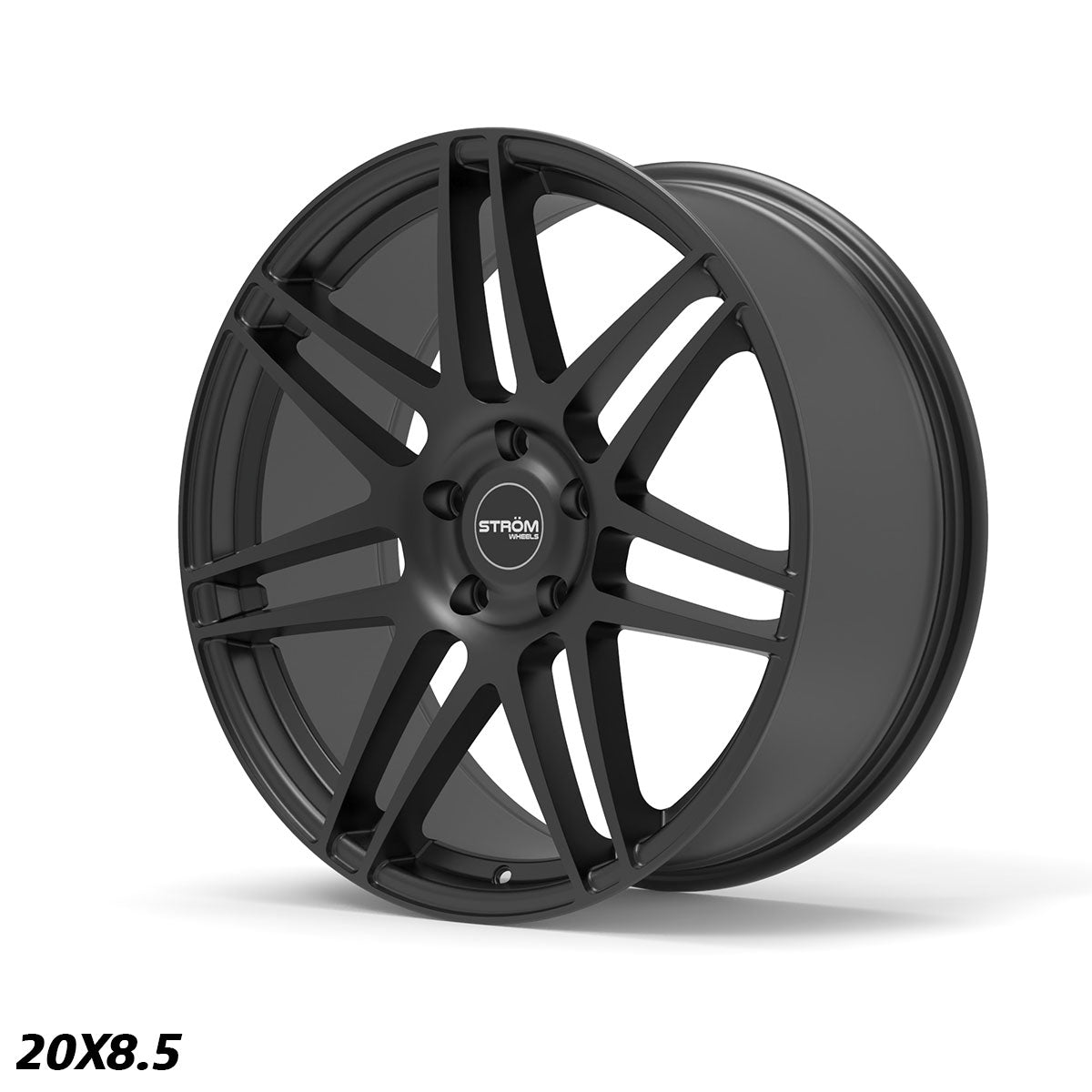 STROM STR3 Full Satin Black 20x8.5 5x120 ET35