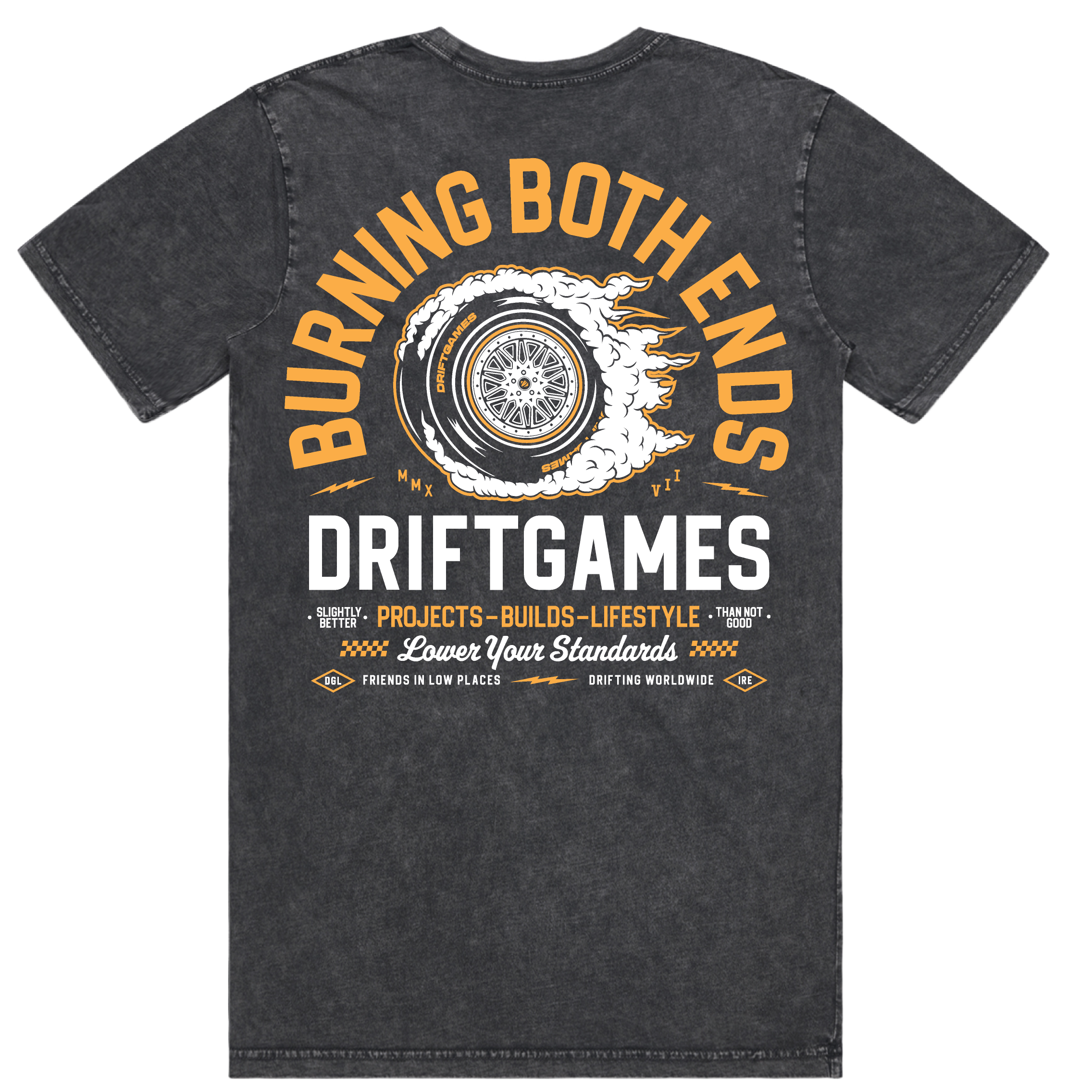 Burning Both Ends - Stone Wash Tee