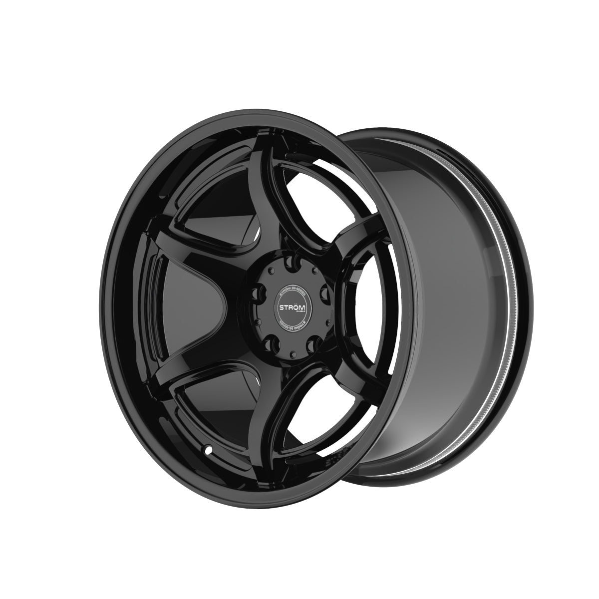 STROM DS-F45 Full Gloss Black 18x9 5x114.3 ET30