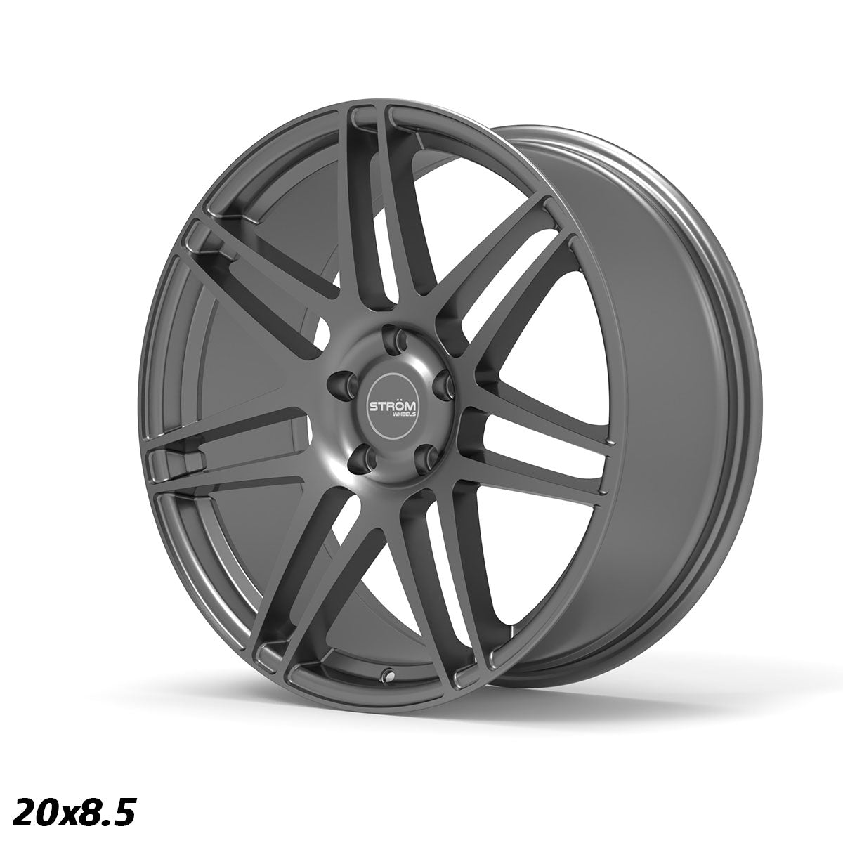 STROM STR3 Gloss Gun Metal 20x8.5 5x120 ET35