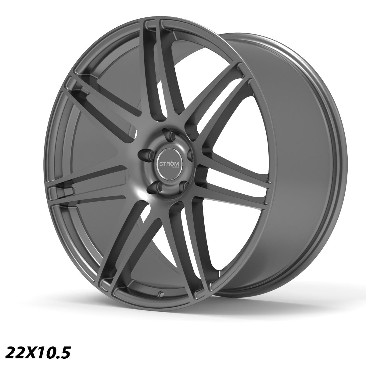 STROM STR3 Gloss Gun Metal 22x10.5 5x120 ET40