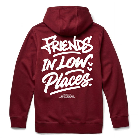 Friends in Low Places Burgundy Hoody