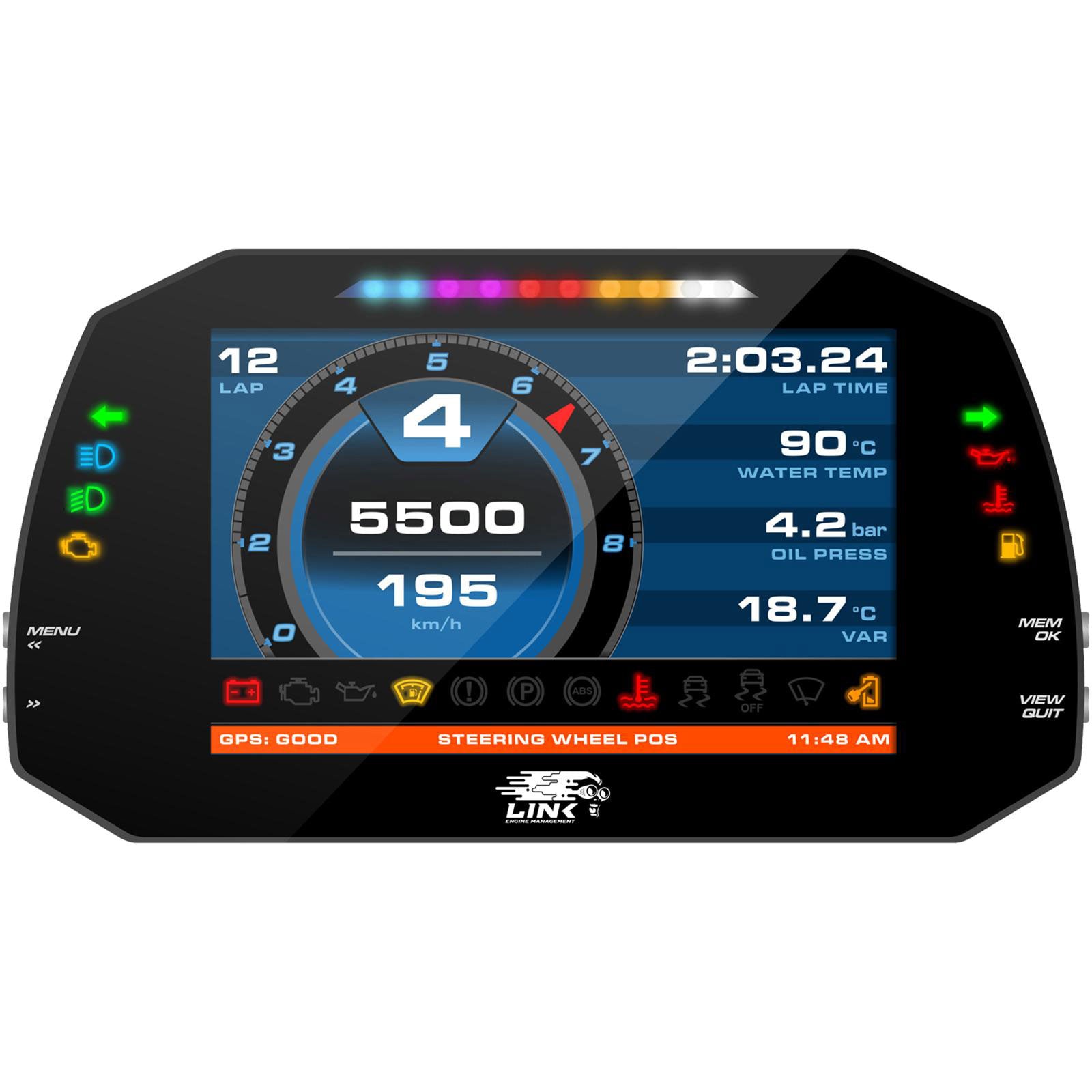 Link ECU MXG Strada Light 7-inch Dash - Street Edition