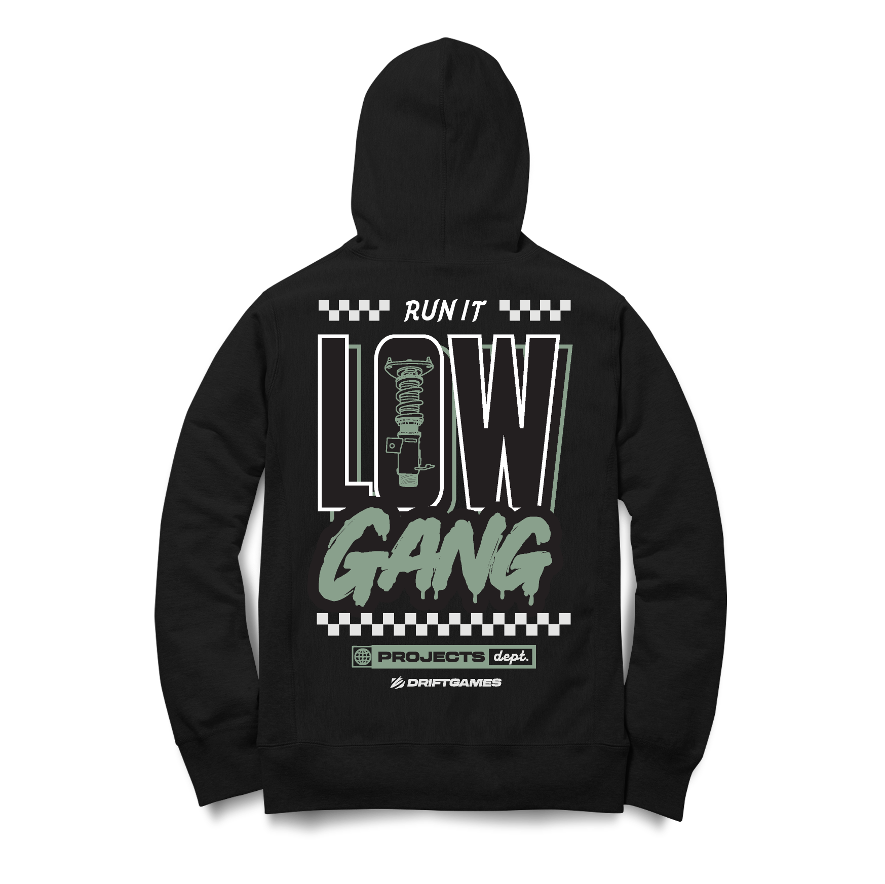 Run It Low - Charcoal Hoody