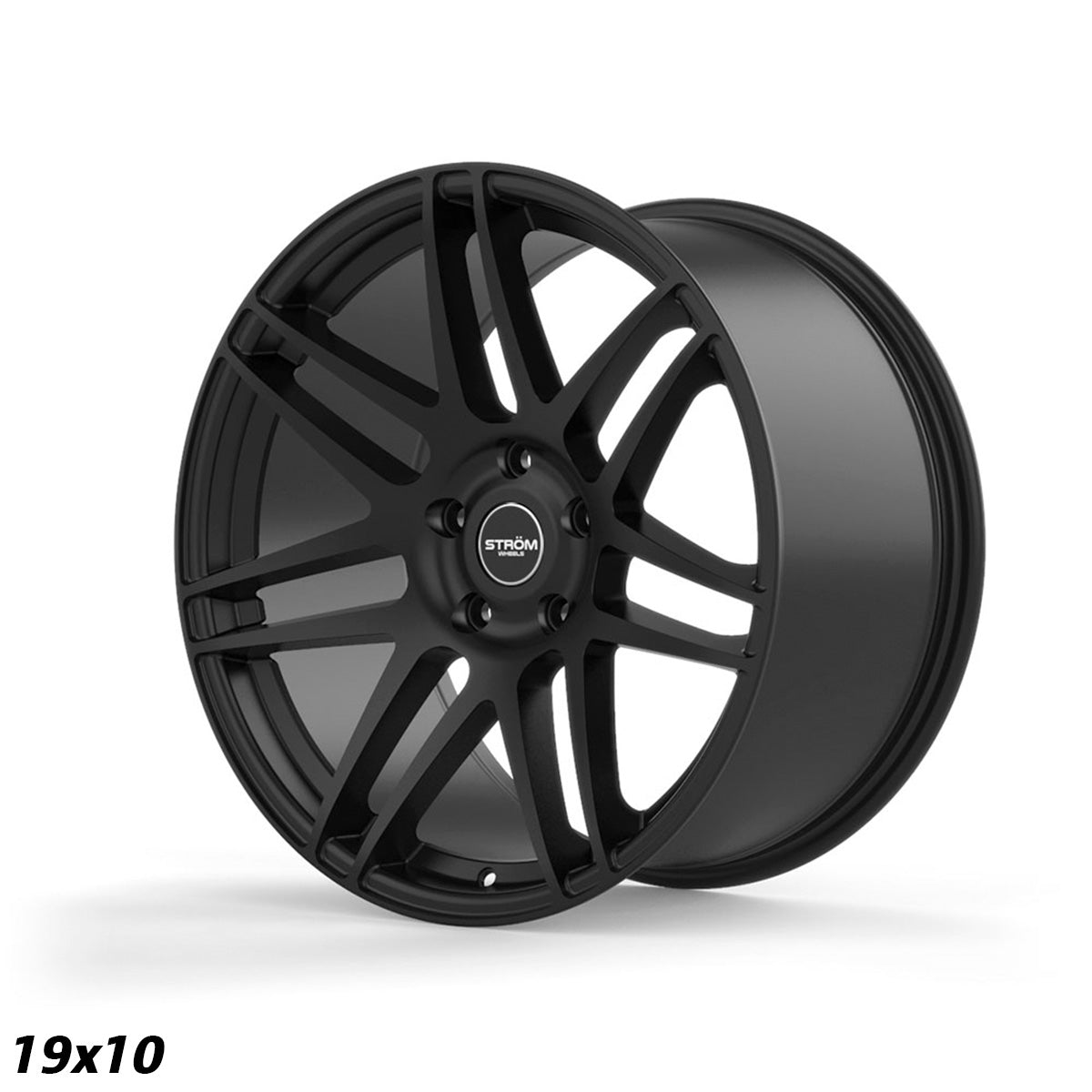 STROM STR3 Full Satin Black 19x10 5x120 ET42