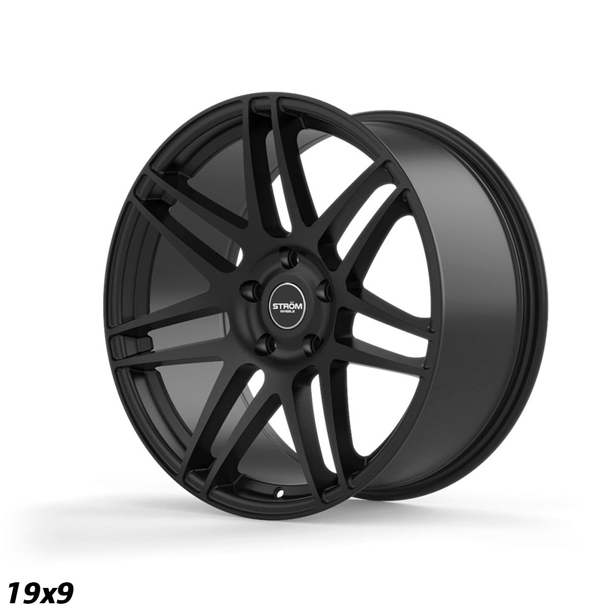 STROM STR3 Full Satin Black 19x9 5x120 ET31