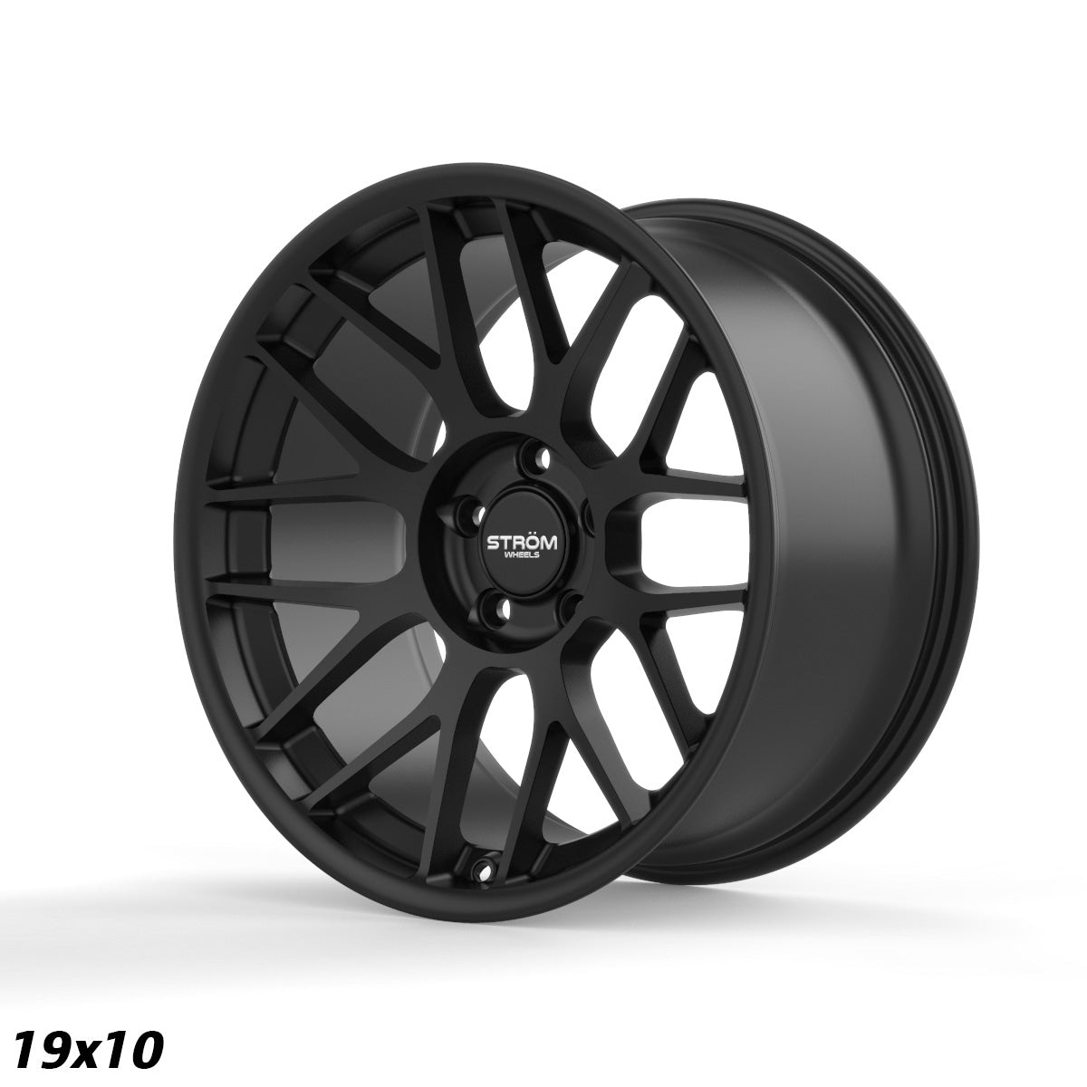 STROM STR2 Full Satin Black 19x10 5x120 ET22