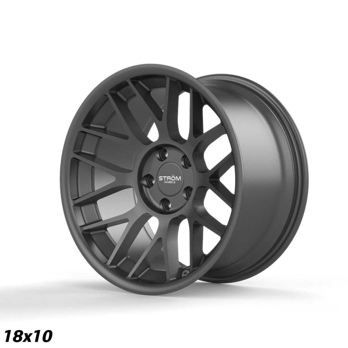 STROM STR2 Satin Gun Metal 18x10 5x120 ET20