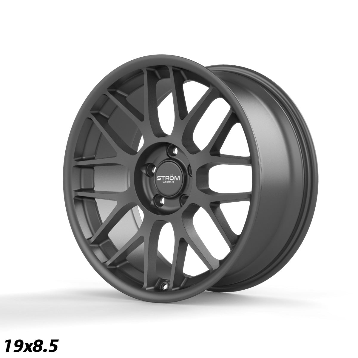 STROM STR2 Satin Gun Metal 19x8.5 5x120 ET35