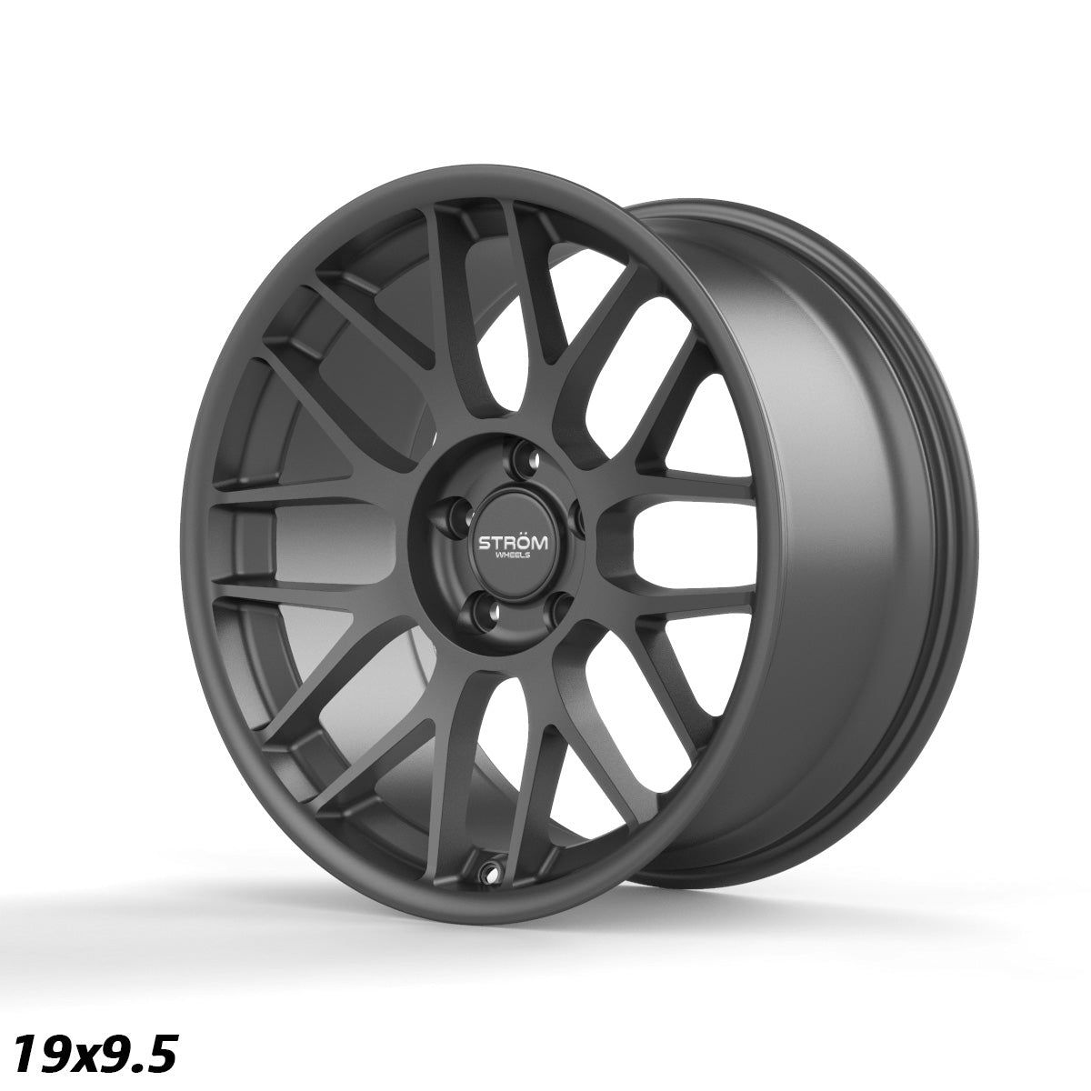 STROM STR2 Satin Gun Metal 19x9.5 5x120 ET40