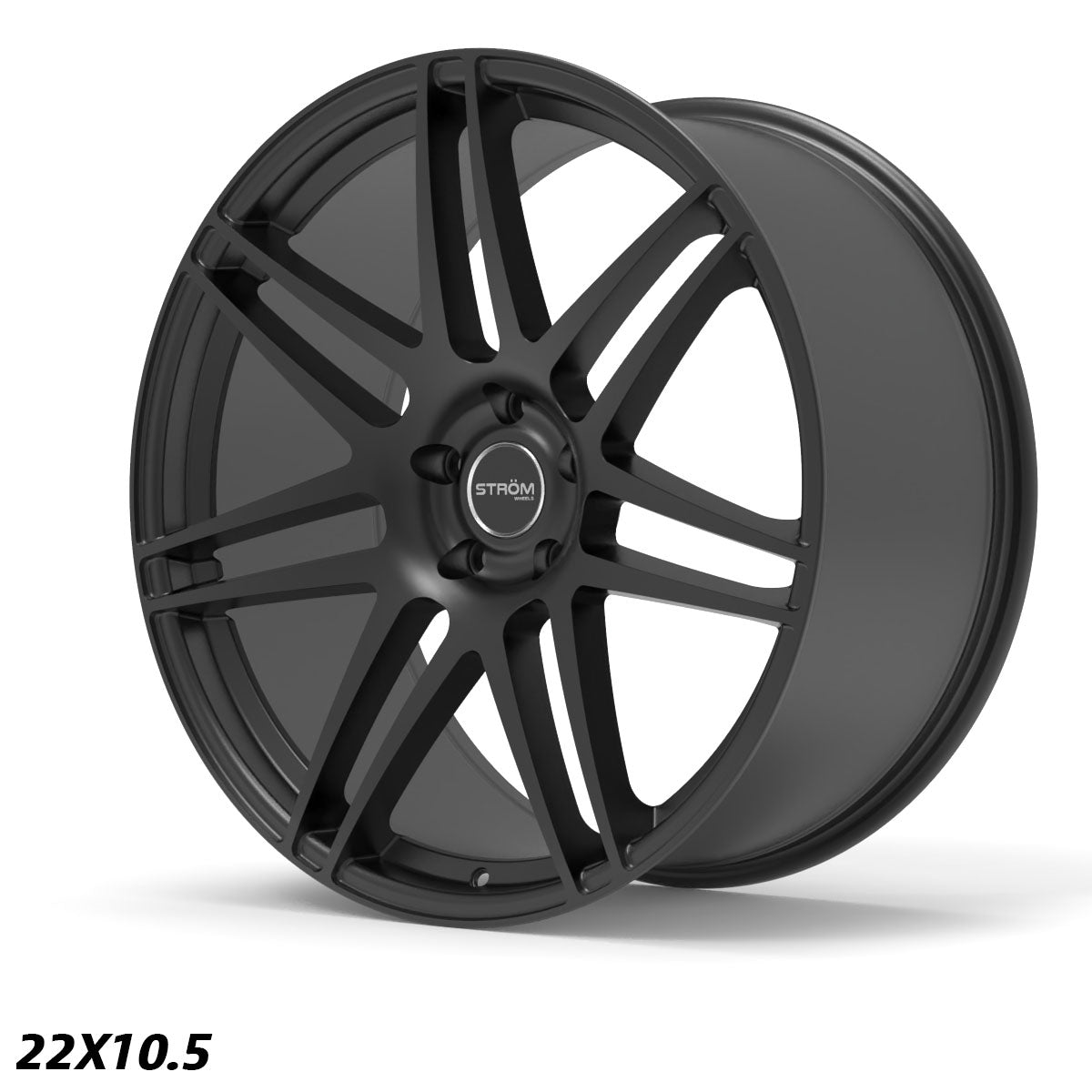 STROM STR3 Full Satin Black 22x10.5 5x120 ET40